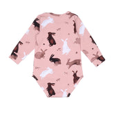 Long-sleeved bodysuit made of cotton (organic)